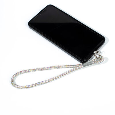 6 MM TAŞLI İP HAZIR TELEFON EL ASKI AKSESUARI - 42 CM - 3