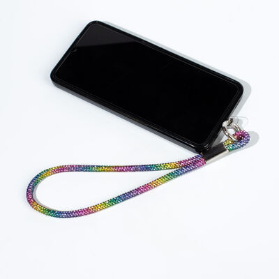6 MM TAŞLI İP HAZIR TELEFON EL ASKI AKSESUARI - 42 CM - 7