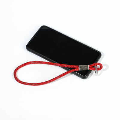6 MM TAŞLI İP HAZIR TELEFON EL ASKI AKSESUARI - 42 CM - 14