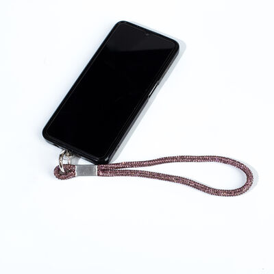 6 MM TAŞLI İP HAZIR TELEFON EL ASKI AKSESUARI - 42 CM - 36