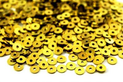 5 mm YUVARLAK ORTASI DELİK PUL, HAM PİRİNÇ #82H - 2