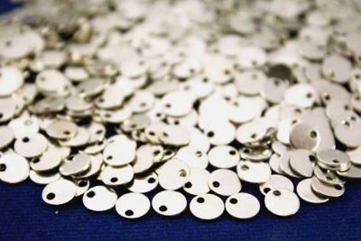 6 mm YUVARLAK TEK DELİK PUL, HAM PİRİNÇ #79N - 2