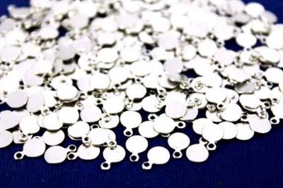 6 mm YUVARLAK TEK DELİK PUL, NİKEL KAPLAMA, PRİNÇ #88N - 2