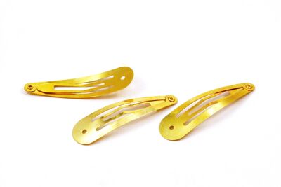 60 mm SİVRİ UÇLU ÇIT ÇIT TOKA, SARI KAPLAMA (6 cm SİVRİ UÇLU ÇIT ÇIT TOKA) - 2