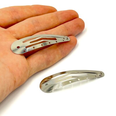 60 mm SİVRİ UÇLU ÇIT ÇIT TOKA, SOL TARAF SALLANTILI MODEL, NİKEL KAPLAMA, (6 cm SİVRİ UÇLU ÇIT ÇIT TOKA) - 1