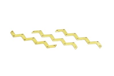 60 mm ZİK-ZAK DESENLİ PUL, HAM PİRİNÇ #1455-3H - 2