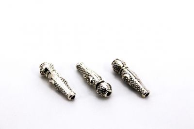 8.5x29 mm AY YILDIZ DESENLİ TESBİH İMAMESİ, ZAMAK DÖKÜM, NİKEL KAPLAMA - 3