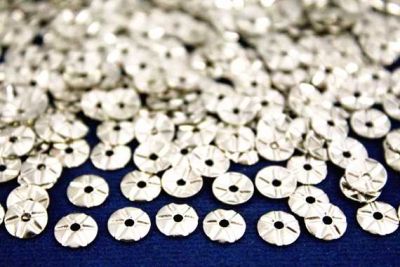 6,5 mm YUVARLAK ORTASI DELİK DESENLİ PUL, NİKEL KAPLAMA #386N - 2