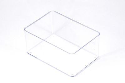 6.5x9.5 cm, YÜKSEKLİK : 4.5 cm, 5 ADET, KAPAKLI KÜP MALZEME KUTUSU, BONCUK KUTUSU, ŞEFFAF RENK - 2