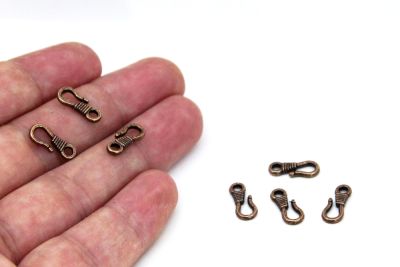 6x14 mm BAKIR KAPLAMALI DÖKÜM PAPAĞAN KLİPS - 2