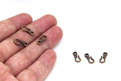 6x14 mm BAKIR KAPLAMALI DÖKÜM PAPAĞAN KLİPS - 3