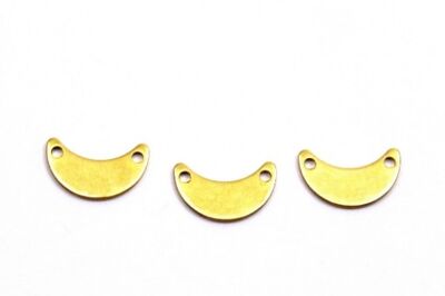 6x15 mm AY DESENLİ PUL, HAM PİRİNÇ #1809H - 2