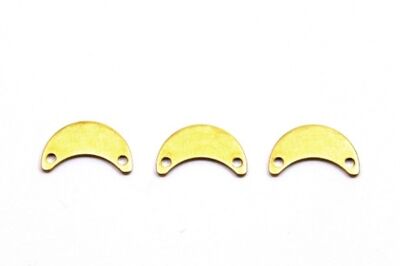 6x15 mm AY DESENLİ PUL, HAM PİRİNÇ #1809H - 3