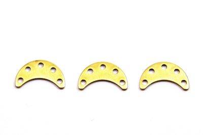 6x15 mm AY DESENLİ PUL, HAM PİRİNÇ #1813H - 3