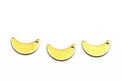 6x15 mm AY DESENLİ PUL, HAM PİRİNÇ #1814H - 2
