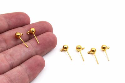 6x15 mm KULPLU TOPLU KÜPE İĞNESİ, SARI KAPLAMA - 2