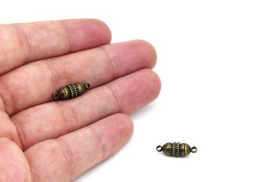 6x17 mm MIKNATISLI KLİPS, ANTİK SARI KAPLAMA - 2
