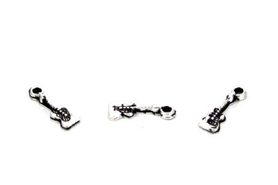 6x18 mm GİTAR DESNELİ SALLANTI ZAMAK DÖKÜM, BOYALI GÜMÜŞ RENK - 2