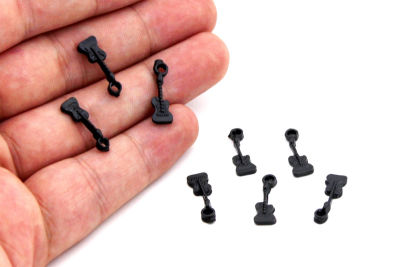 6x18 mm GİTAR DESNELİ SALLANTI ZAMAK DÖKÜM, SİYAH RENK - 2
