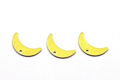 6x20 mm AY DESENLİ PUL, HAM PİRİNÇ #1816H - 2