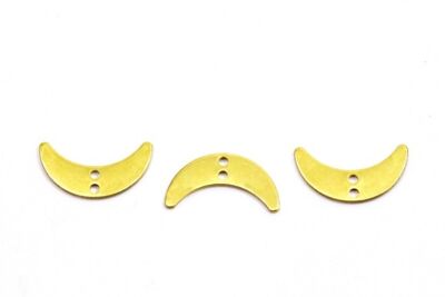 6x20 mm AY DESENLİ PUL, HAM PİRİNÇ #1818H - 2
