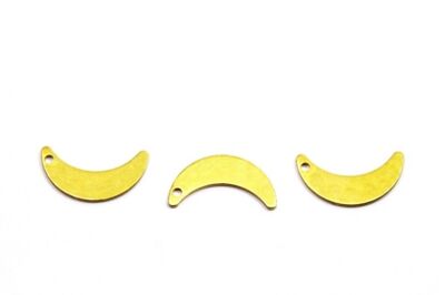 6x20 mm AY DESENLİ PUL, HAM PİRİNÇ #1822H - 2
