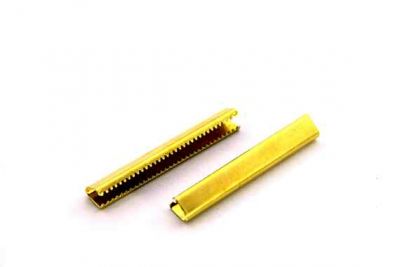 6x40 mm DİŞLİ SIKIŞTIRMA KULPSUZ, HAM PİRİNÇ #874-2H - 3