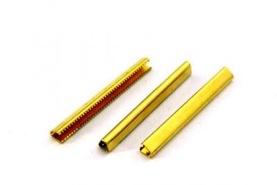 6x50 mm DİŞLİ SIKIŞTIRMA KULPSUZ, HAM PİRİNÇ #755-2H - 2