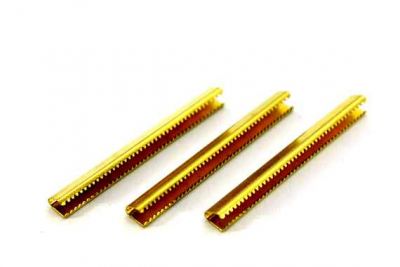 6x50 mm DİŞLİ SIKIŞTIRMA KULPSUZ, HAM PİRİNÇ #755-2H - 3