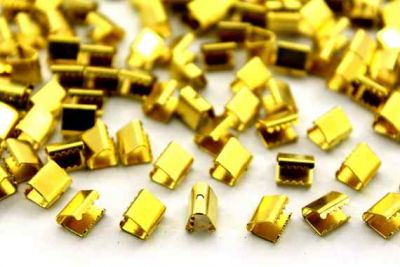 6x7 mm DİŞLİ SIKIŞTIRMA DELİKLİ, HAM PİRİNÇ #233H-DELİKLİ - 2
