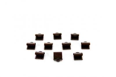 6x7 mm DİŞLİ SIKIŞTIRMA KULPLU, BAKIR KAPLAMA #233B - 3