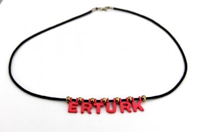 METAL KULPLU HARF, FUŞYA RENGİ - 4