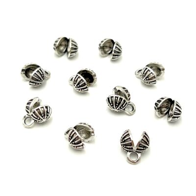 7 mm DÜĞÜM KAPAMA, ZAMAK DÖKÜM, BOYALI GÜMÜŞ KAPLAMA - 2