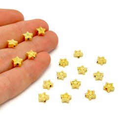 7 mm, YILDIZ DESENLİ BİLEKLİK ARA APARATI, ZAMAK LAK KAPLAMA - ERTÜRK