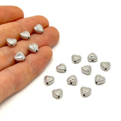 7 mm, YILDIZ DESENLİ BİLEKLİK ARA APARATI, ZAMAK NİKEL KAPLAMA - 1