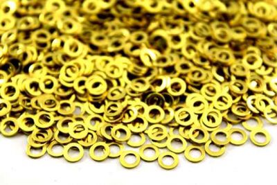 4.5 mm YUVARLAK DELİKSİZ PUL, HAM PİRİNÇ #298H - 2