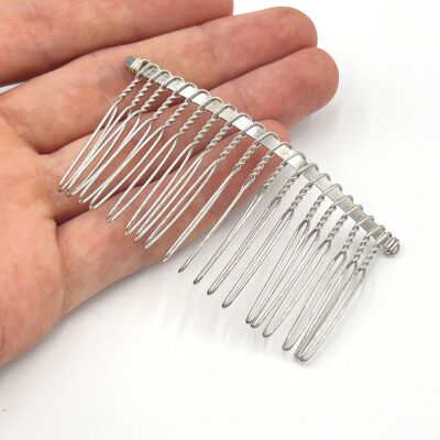 75 mm, 20 DİŞ TEL TARAK MODELİ, NİKEL KAPLAMA - 1