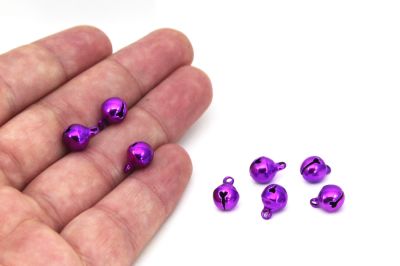 7.5 mm SALLANTI ÇAN ( ZİL ) MOR RENK PİRİNÇ - 2