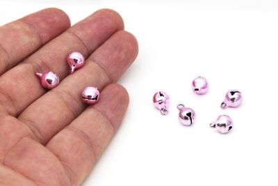 7.5 mm SALLANTI ÇAN ( ZİL ) PEMBE RENK PİRİNÇ - 2