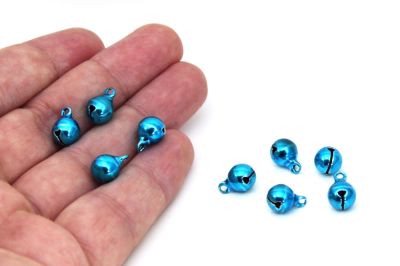 7.5 mm SALLANTI ÇAN ( ZİL ) TURKUAZ RENK PİRİNÇ - 2