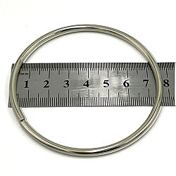 78 mm YUVARLAK AÇIK HALKA, DEMİR NİKEL KAPLAMALI - 2