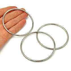 78 mm YUVARLAK AÇIK HALKA, DEMİR NİKEL KAPLAMALI - ERTÜRK