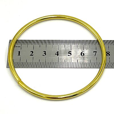 78 mm YUVARLAK AÇIK HALKA, DEMİR SARI KAPLAMALI - 2