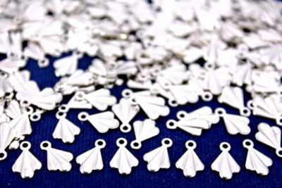 7x10 mm DESENLİ TEK DELİK PUL, NİKEL KAPLAMA PİRİNÇ #706N - 2