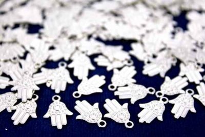 7x11 mm KULPLU EL FİGÜRÜ, NİKEL KAPLAMA PİRİNÇ #1121N - 2