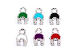 7x11 mm, MİNELİ NAL DESENLİ TAKI APARATI, NİKEL KAPLAMA, #M21N - ERTÜRK