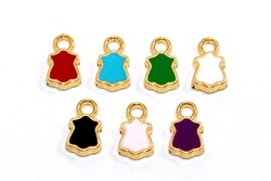 7x12 mm, MİNELİ KAFTAN DESENLİ TAKI APARATI, ALTIN KAPLAMA, #M23A - ERTÜRK