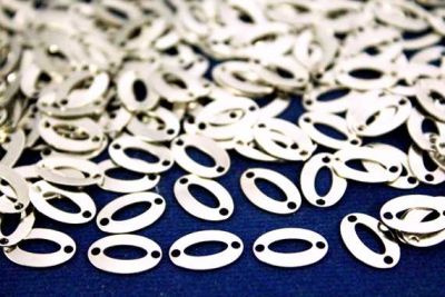 7x12 mm OVAL İKİ DELİK PUL, NİKEL KAPLAMA #423N - 2