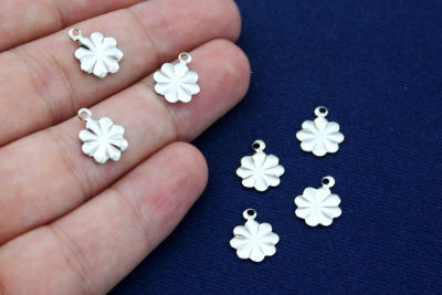10 mm DESENLİ PUL, NİKEL KAPLAMA PİRİNÇ #1254N - 2