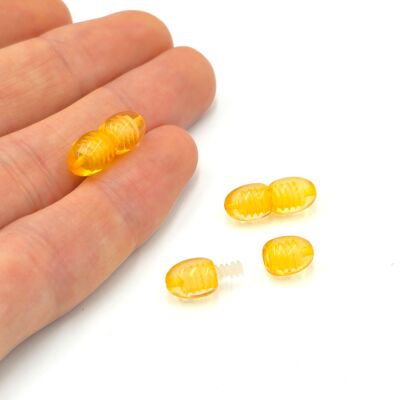 7x17 mm VİDALI KEHRİBAR KLİPS - 1